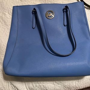 Blue Michael Kors purse